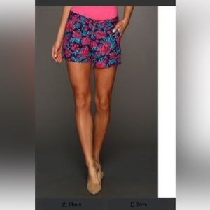 Lilly Pulitzer Navy Fish Print Callahan Shorts